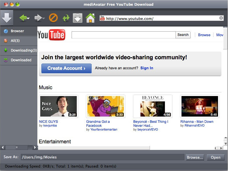 free youtube downloader for mac by cnet